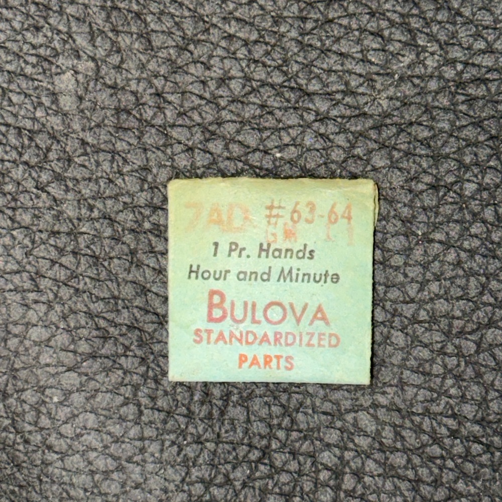 NOS Authentic BULOVA Standardized Watch Part.7 AD 63-64 GM11. hands hour and min
